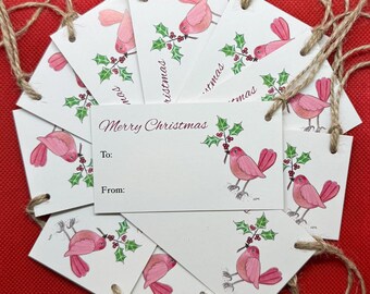 HOLLY BIRD | Christmas Gift Tags by Holly Maxwell