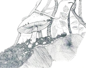 MUSHROOM 1 | Note Card by Holly Maxwell