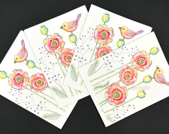 SUNKISSED PERCH | BIRD | Note Cards by Holly Maxwell