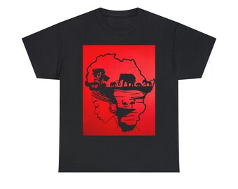 Camiseta unisex mujer africana
