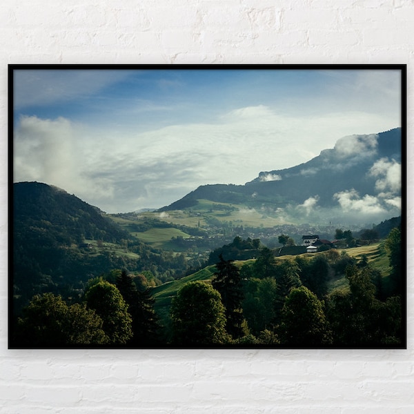 Photographie d'art Panorama "Seiser Alm" - A3 non encadré - poster