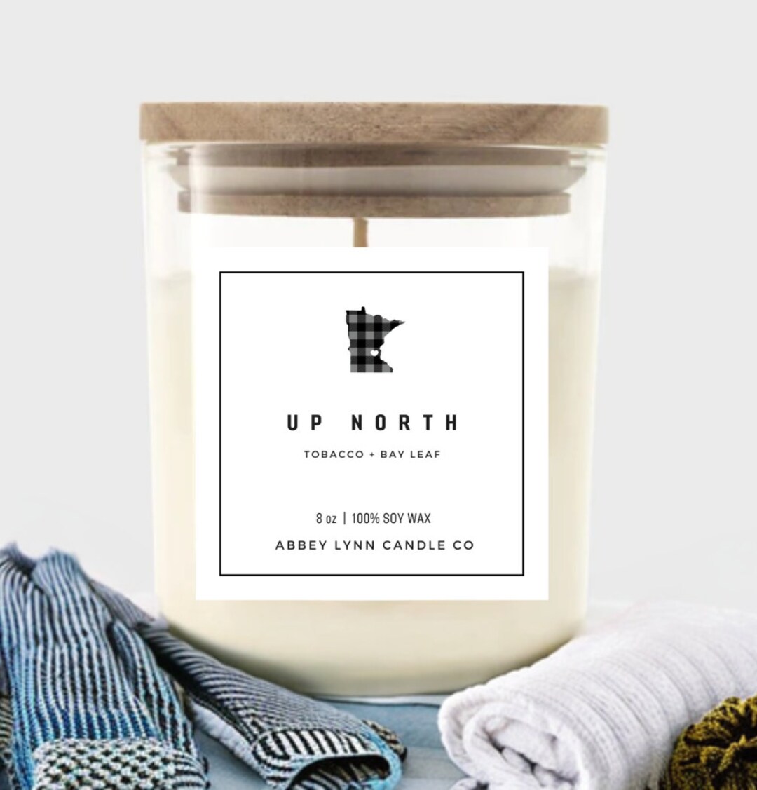Up North Scented Candle Minnesota Themed 8oz. Etsy