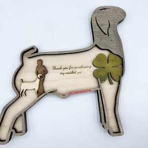 Show Market Goat Thank You Gift, Sponsor, Buyer, 4H, Doe, Buck, Billy