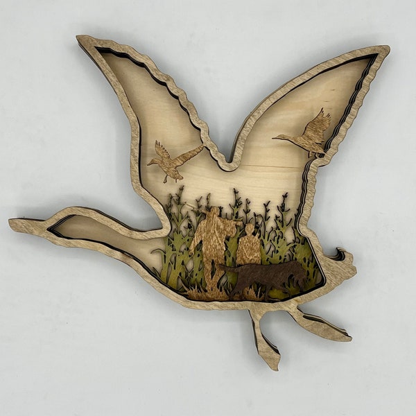 Flying Vintage Duck Hunting Waterfowl Decoy Gift Decor Man Cave Man Gift hunting gifts for men Ornament
