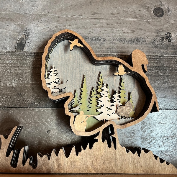 Unique Custom Personalized Turkey Hunting Gift Decor Man Cave