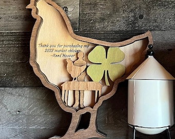 Chicken thank you buyer gift Personalized Custom