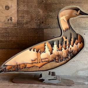 Layer Duck - Hunting Gift / Decor Mancave Man Gift