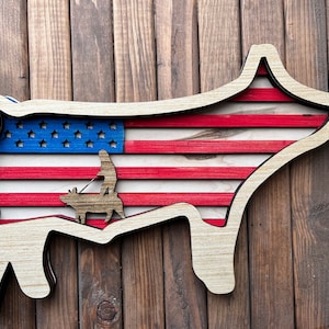 Montrer le cochon du marché Drapeau des États-Unis Cadeau de remerciement, sponsor, acheteur, récompense, cadeau d'acheteur 4H