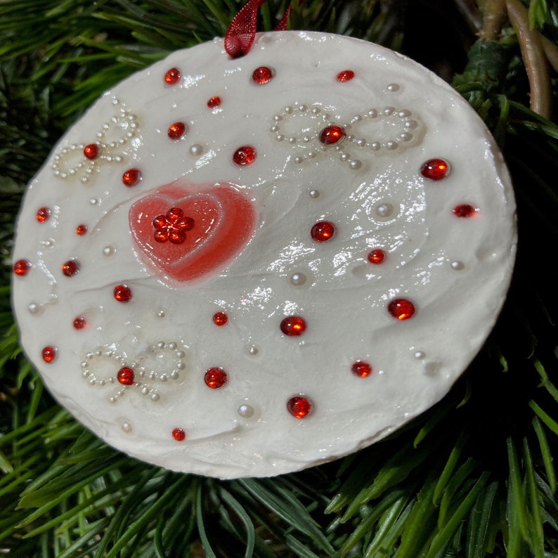 Sweet Valentine Frosted Sugar Cookie Ornament Etsy