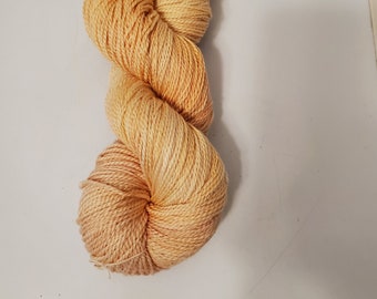 Mushroom Dyed 17 Micron Merino Fingering Yarn - Peachy Pink