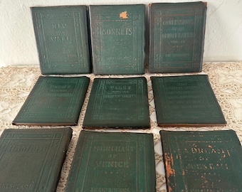 RARE TITLES Little Leather Library Antique 1920’s mini Classic Books
