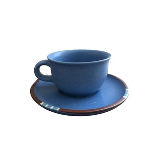 Vintage Dansk Mesa Sky Blue Stoneware cup & Saucer