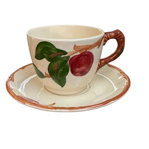 Vintage Franciscan apple cup and saucer made in USA made in California