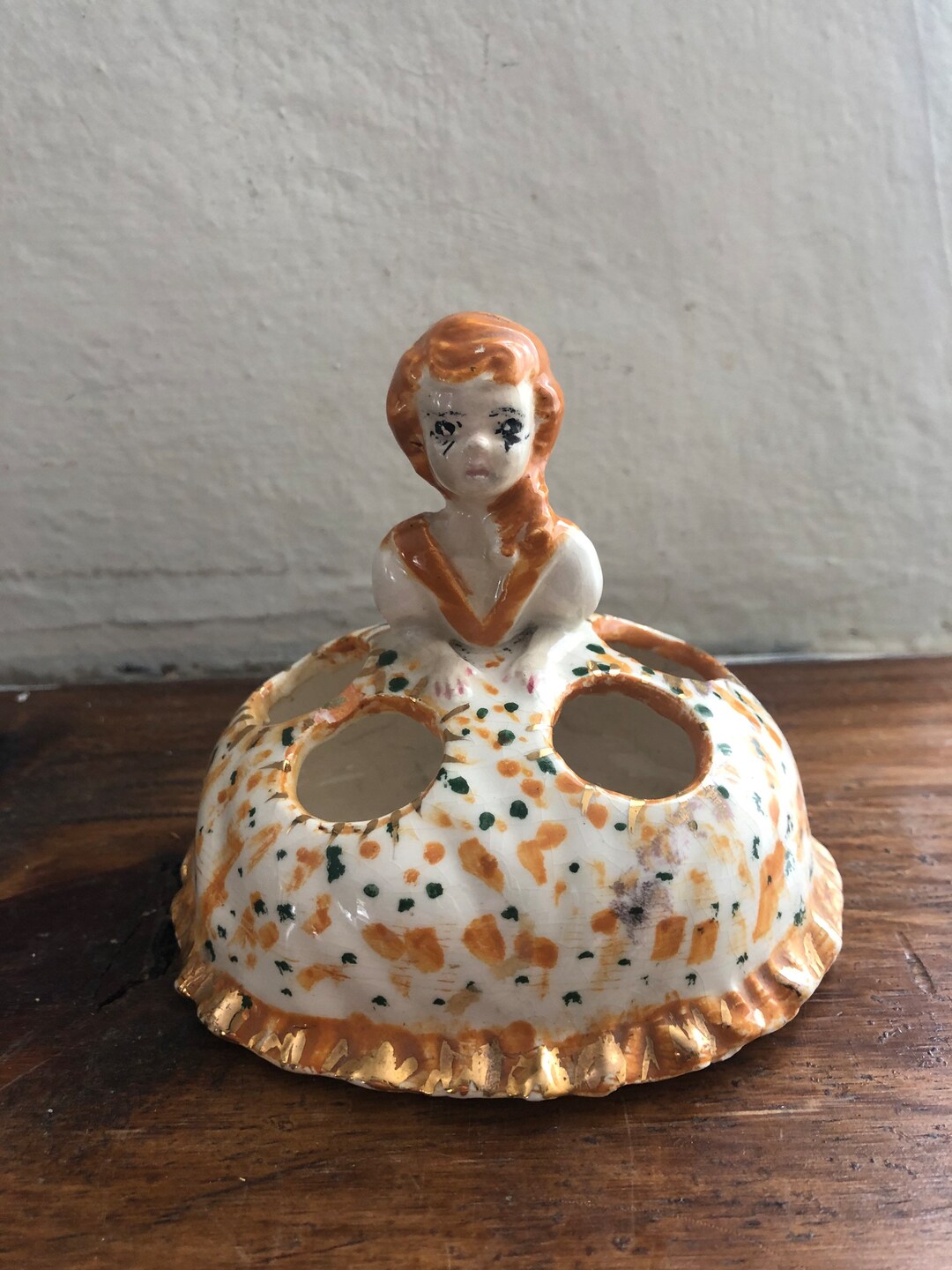 Vintage Ceramic Lipstick Holder Etsy