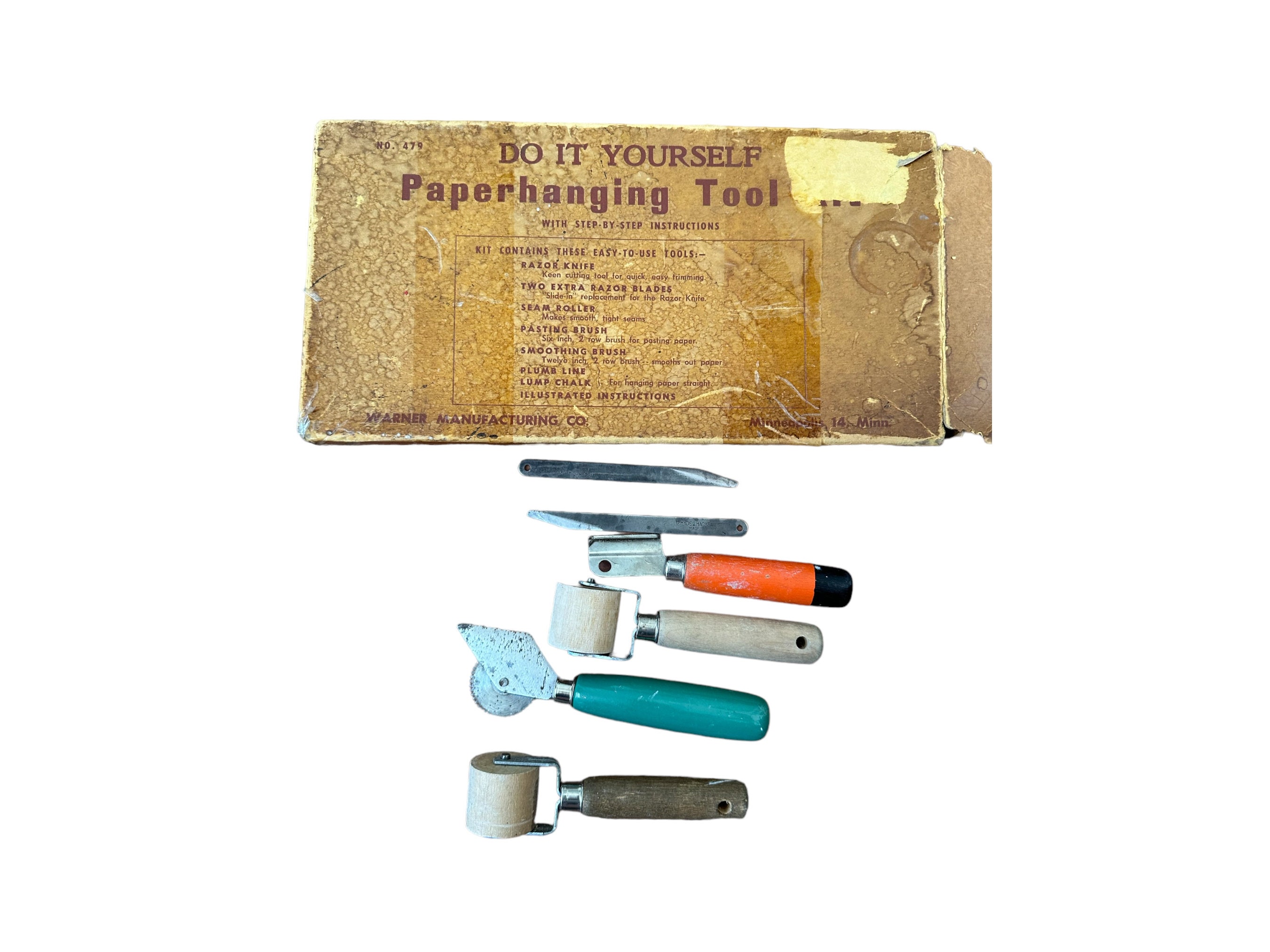 Vintage Wallpaper Hanging Tool Kit Etsy