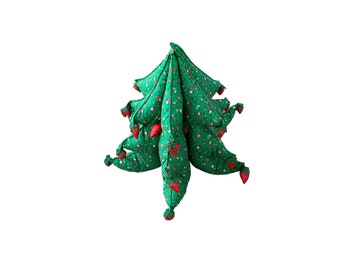 Vintage Christmas tree pillow