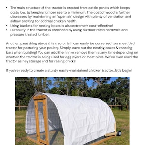 May include: A white tarp covers a wooden chicken coop with a wire mesh enclosure. The coop has a wooden door and wheels. The coop is on a grassy field.