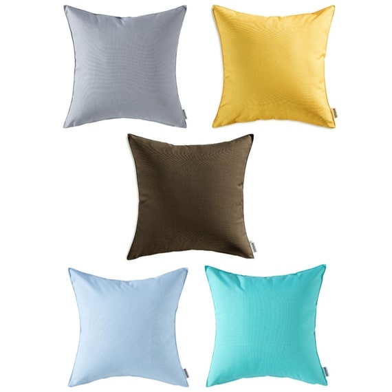 Set Of 2 Outdoor Waterproof Pillow Covers 18 x 18 inches
