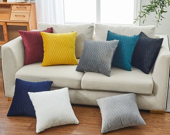 Velvet waves Throw Cushion + Insert