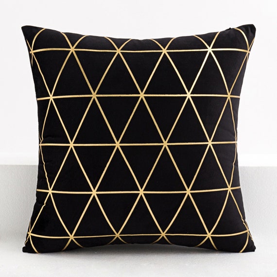 Velvet Gold Stamping Cushion