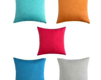 Waterproof Outdoor solid color Pillow Covers + Insert