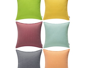 Set Of 2 Designer Outdoor Waterproof Pillow Covers