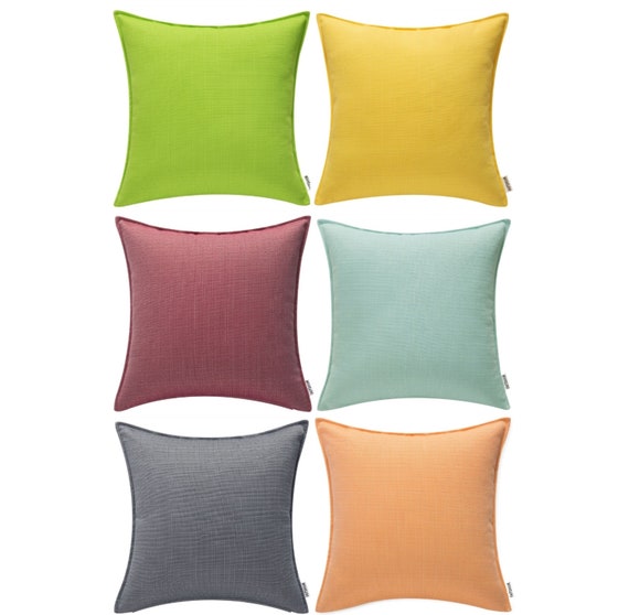 Set Of 2 Designer Outdoor Waterproof Pillow Covers