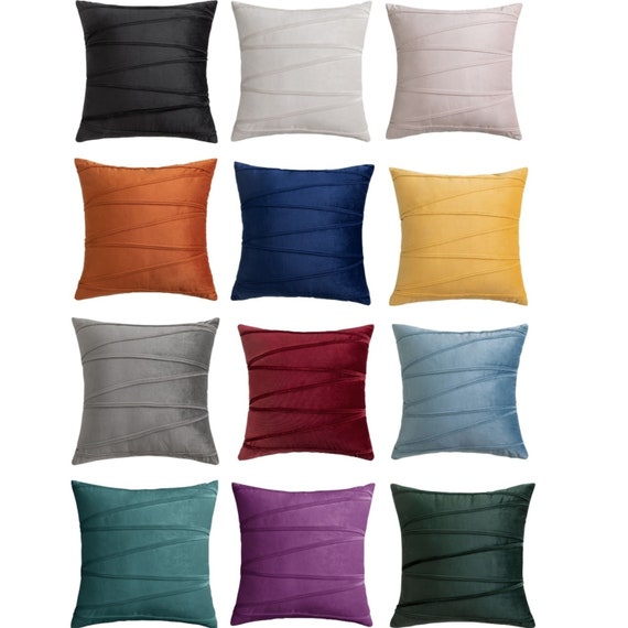 Velvet Cross Lines Cushion+ Insert
