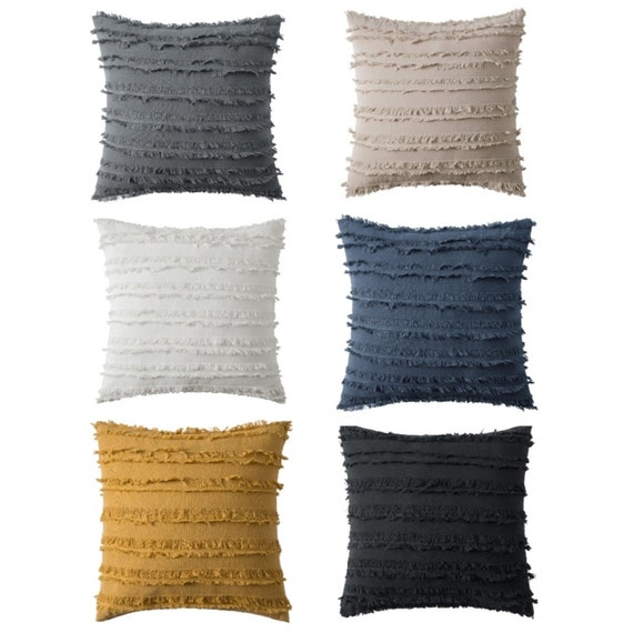 Striped Jaquard Pattern Pillow Covers