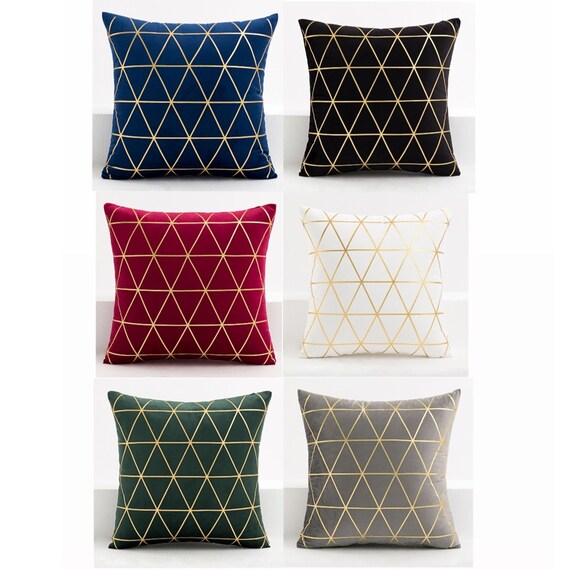 Velvet Gold Stamping Cushion