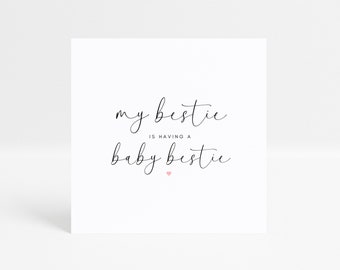 Nouvelle carte personnalisée, ma meilleure amie a un bébé