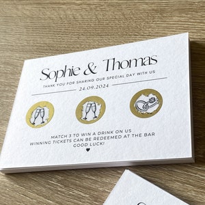 Gratta e vinci Matrimonio Personalizzato, Drink on us, Bomboniera Matrimonio, Giochi per Matrimonio, Stile Minimal
