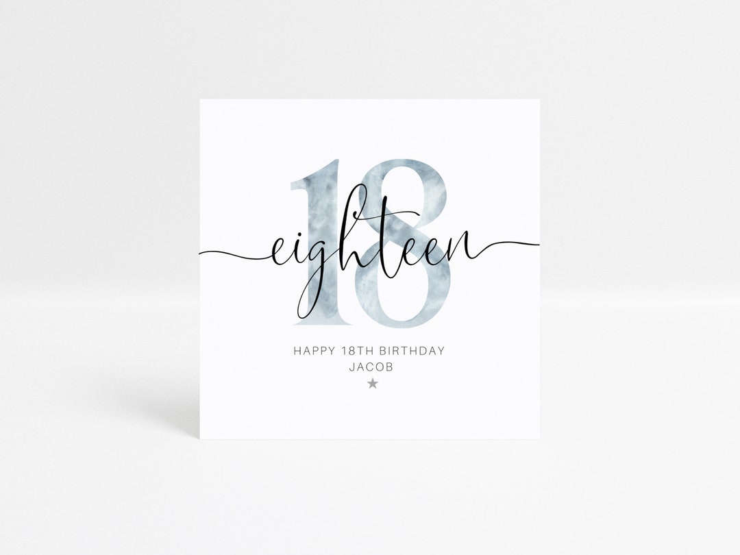 Personalised 18th Birthday Card Son Grandson Nephew Brother - Foto 6