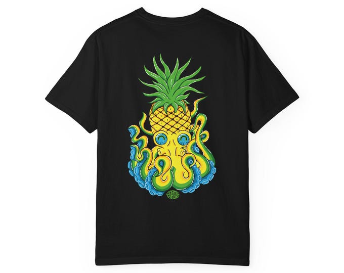 Featured listing image: Cosmic Pineapple Octopus T-Shirt - Graphic Tee