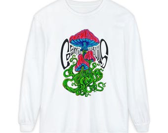 Cosmic mushroom squids long sleeve t-shirt