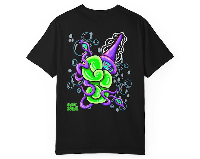 Cosmic Squids graffiti throw up