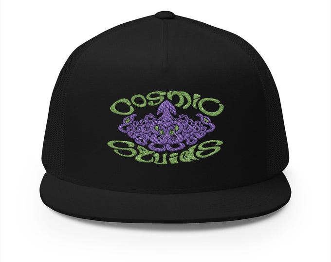 Featured listing image: Cosmic squids trucker hat