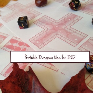 Printable dungeon tiles