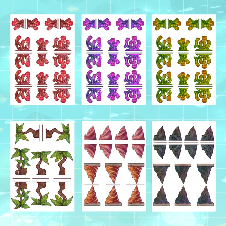 Sea Themed Tiles and Maps [dnd/dnd5e/ttrpg] Printable - Etsy