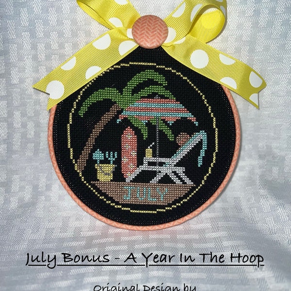 July Bonus- A Year In The Hoop - Digital Download Pattern