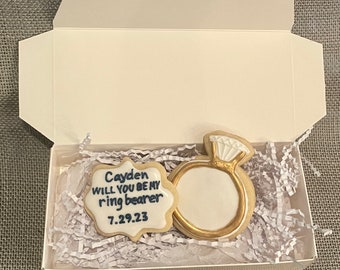 Ring Bearer Sugar Cookie Gift Box