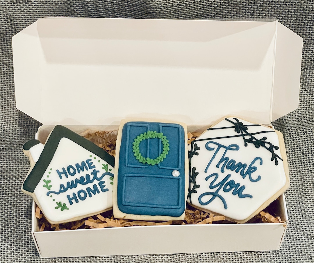 Home Sweet Home Sugar Cookie Gift Box Etsy