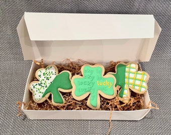 St. Patrick's Day Sugar Cookie Gift Box