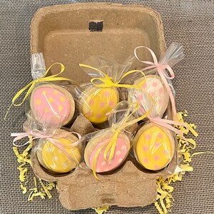 Easter Egg Sugar Cookies in Egg Carton