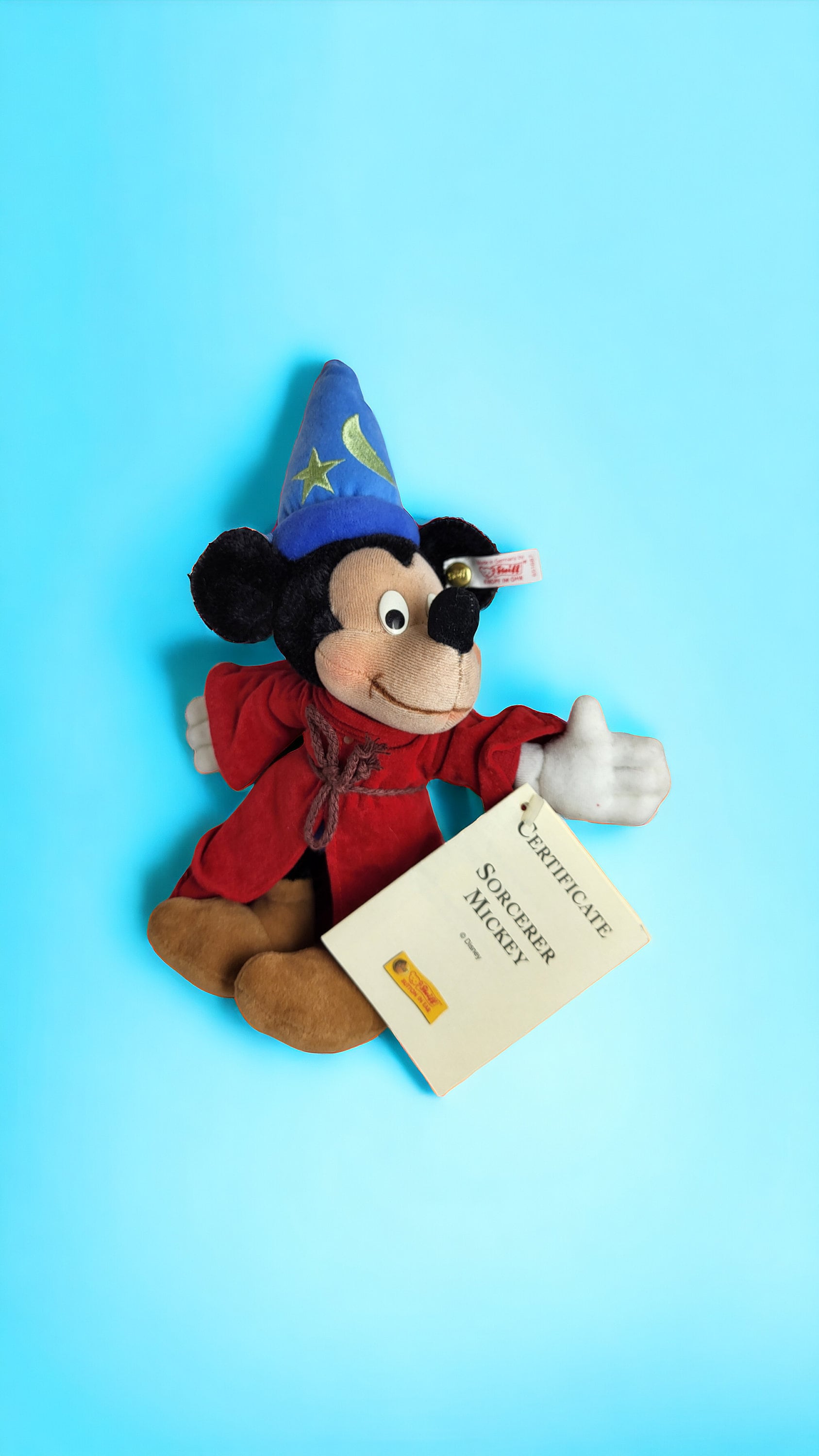 Steiff Disney Sorcerer Mickey ぬいぐるみ Steiff Sorcerer Mickey - Etsy