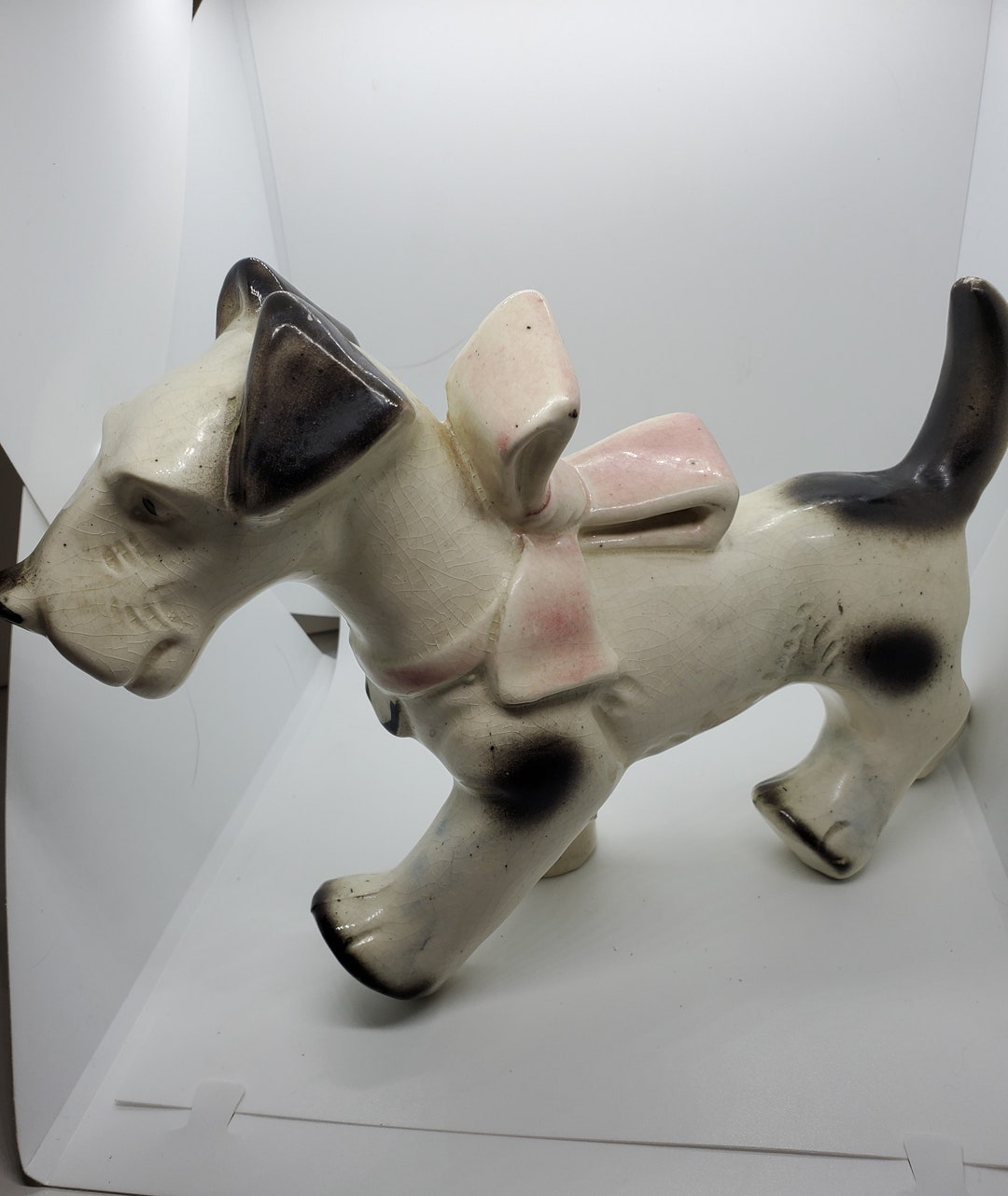 Vintage Ceramic made in Japan Dog Figure Etsy