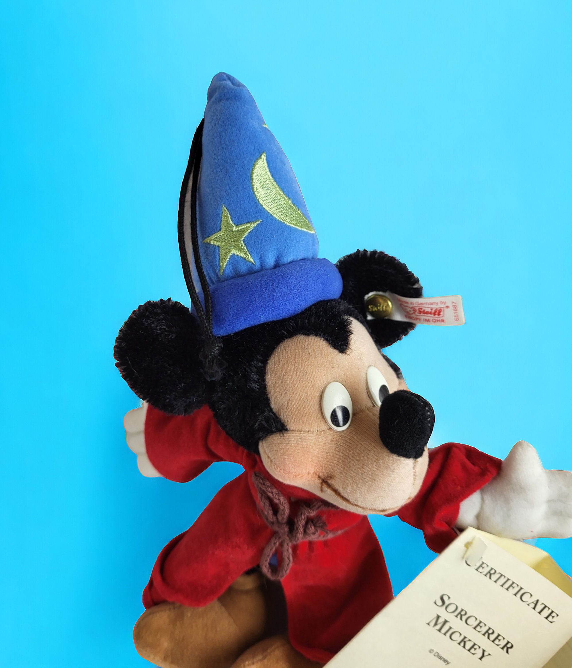 Steiff Disney Sorcerer Mickey ぬいぐるみ Steiff Sorcerer Mickey - Etsy