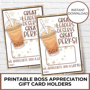 Porte-cartes cadeau à imprimer pour le patron, remerciement à la retraite d'un collègue, cadeau de la part des employés pour la fête nationale des patrons