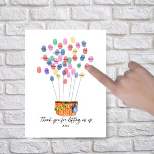 End of the Year Gift Teacher Gift Printable Teacher Gift, Fingerprint ...