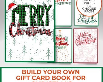 Christmas Care Package Bundle for College Age Adult Gift Card Holder Book Printable, Holiday Last-Minute Instant Download, Card Idea For Her